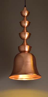 Garland Bell Pendant Lamp copper  by Sahil & Sarthak